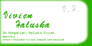 vivien haluska business card